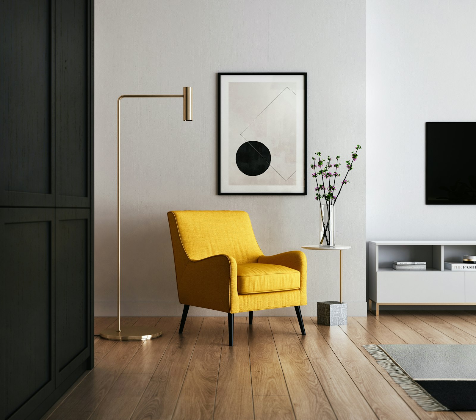 Living room designed by JAR Interio